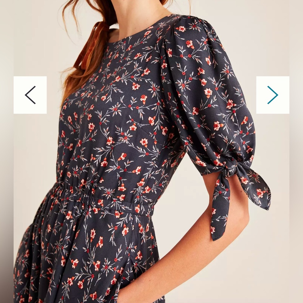 Rebecca Taylor Scarlett Tie-Sleeved Mini Dress - Picture 3 of 11